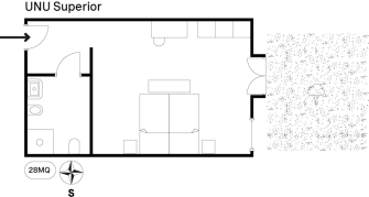 Camera Unu presso Nuali, planimetria