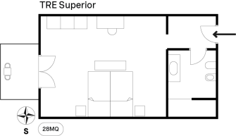 Camera Tre presso Nuali, planimetria