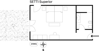 Camera Setti presso Nuali, planimetria