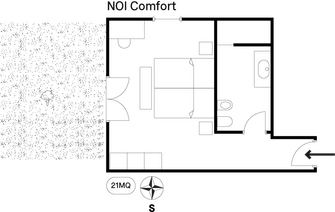 Camera Noi presso Nuali, planimetria